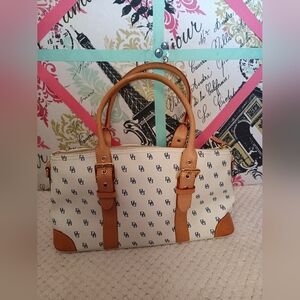 Dooney & Bourke signature coated leather canvas bag